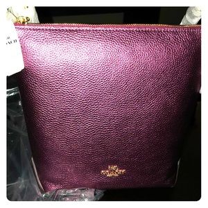 Coach shoulder bag with crossbody strap